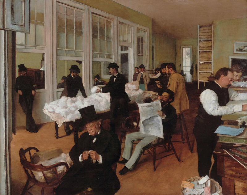 Bomullskontoret i New Orleans - Edgar Degas
