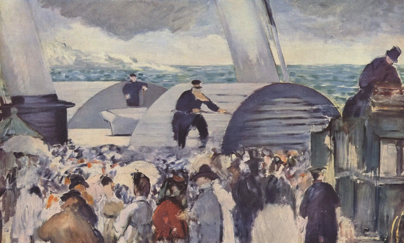Ångbåtens avfärd från Folkestone - Édouard Manet
