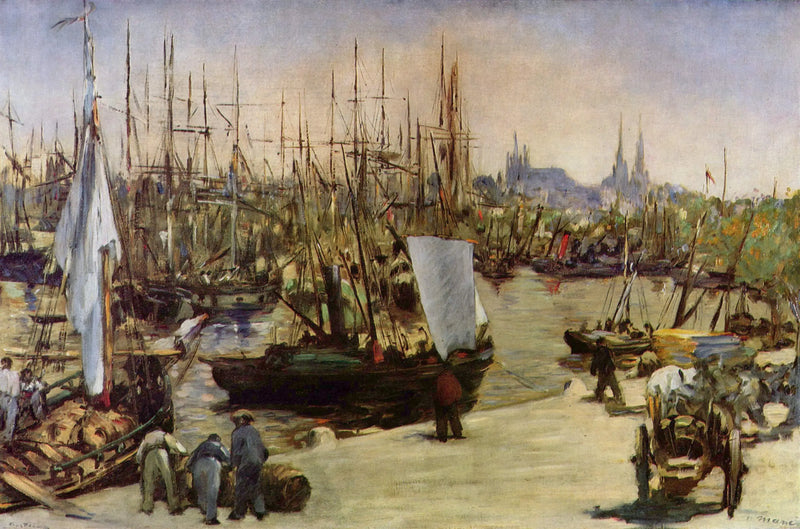 Hamnen i Bordeaux - Édouard Manet