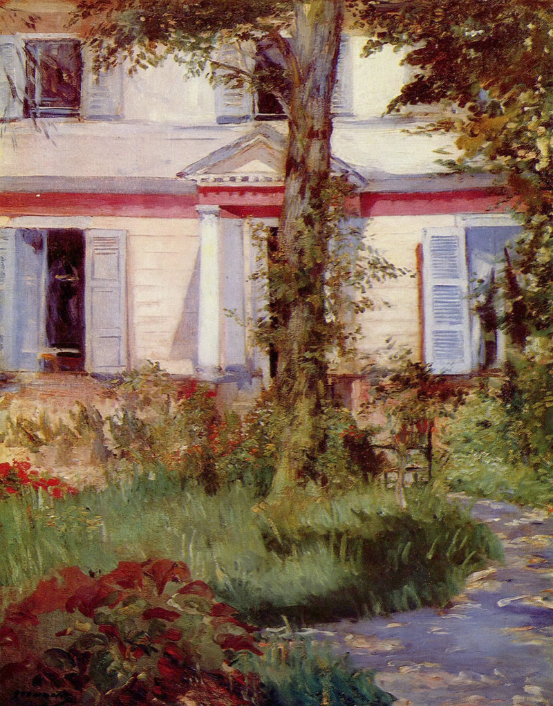 Hus i Rueil - Édouard Manet