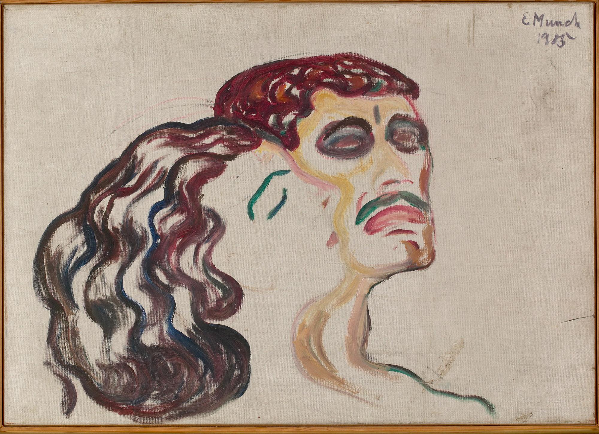 Reproduction du tableau « Tête contre tête - Edvard Munch » par Alpha Reproduction en peinture à l’huile