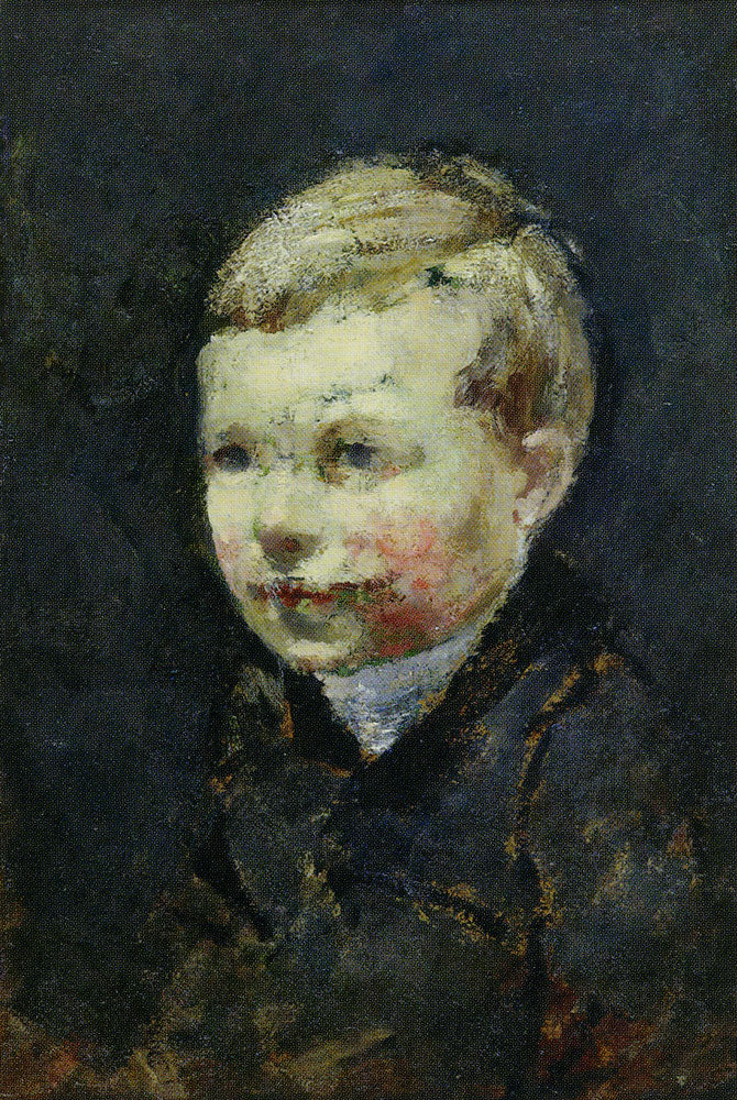 Reproduction du tableau « Tête de garçon - Edvard Munch » par Alpha Reproduction en peinture à l’huile