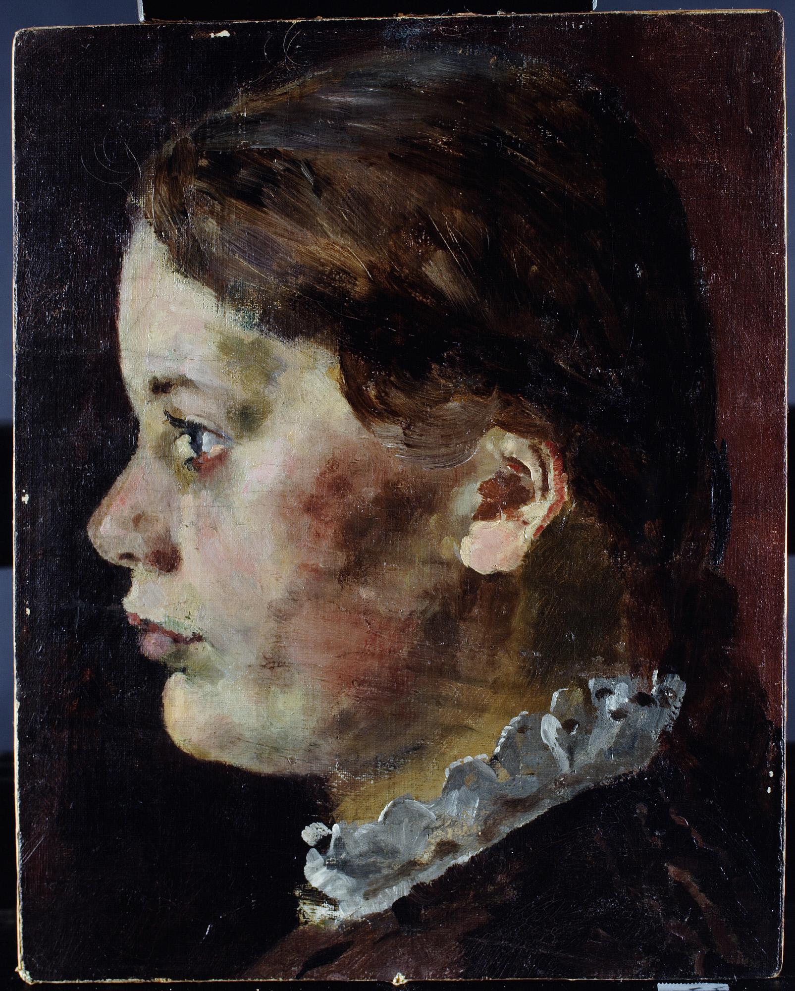 Reproduction du tableau « Laura Munch - Edvard Munch » par Alpha Reproduction en peinture à l’huile