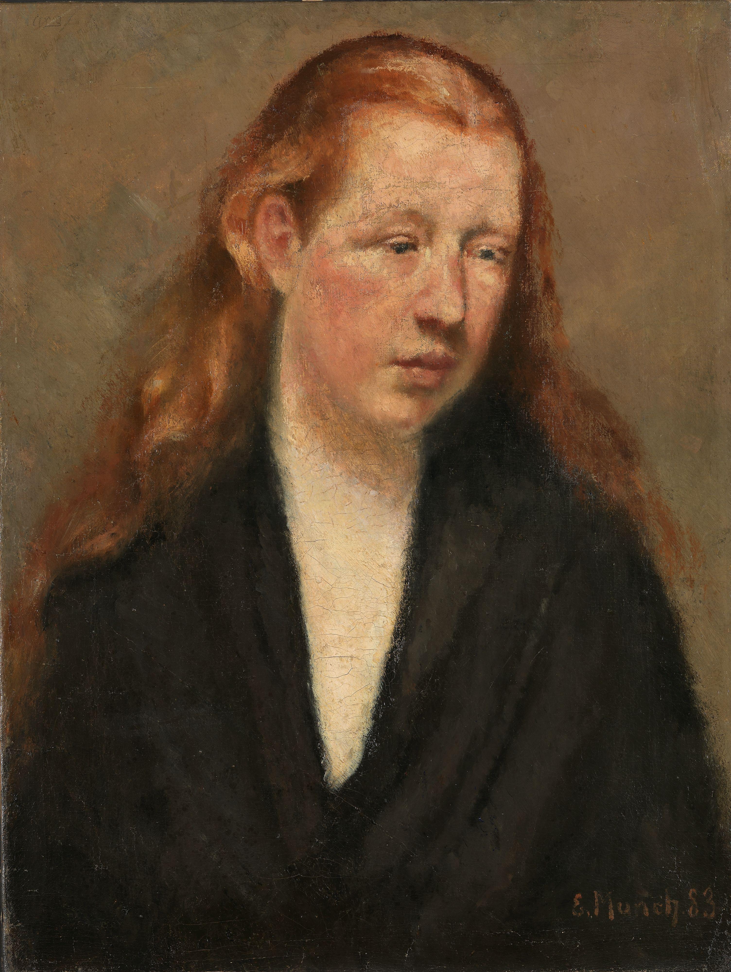 Reproduction du tableau « Étude de tête - Edvard Munch » par Alpha Reproduction en peinture à l’huile
