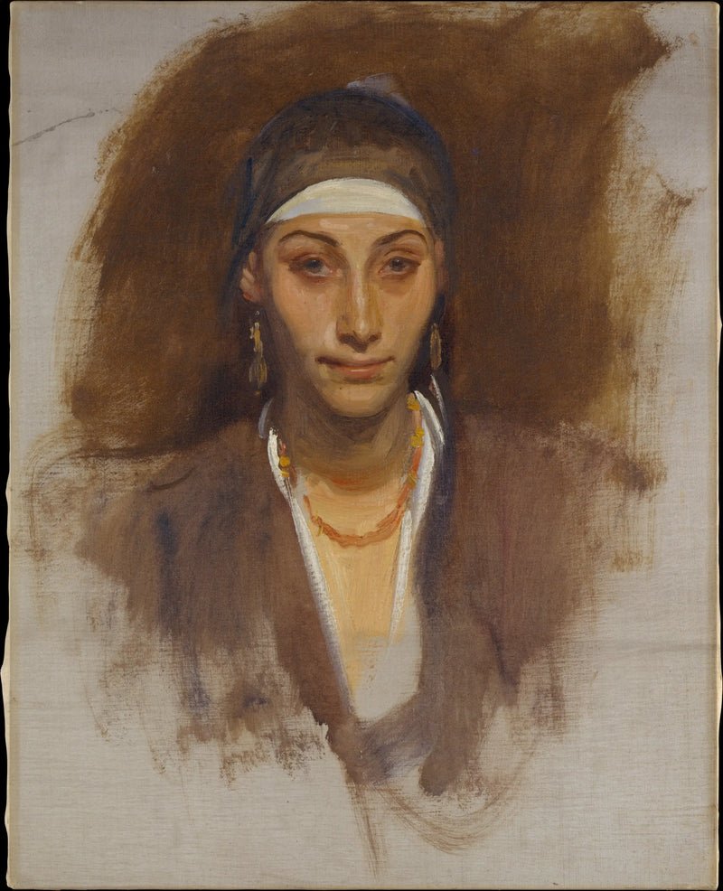 Egyptisk kvinna med örhängen - John Singer Sargent