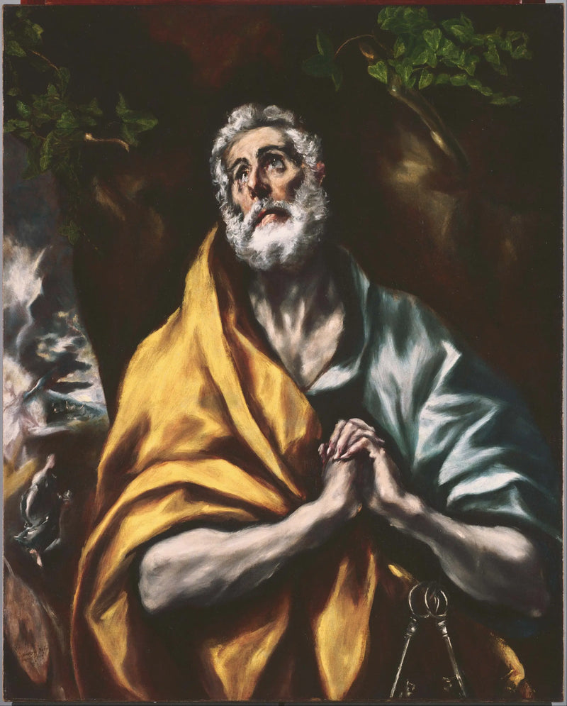 Den ångrade helige Petrus - El Greco