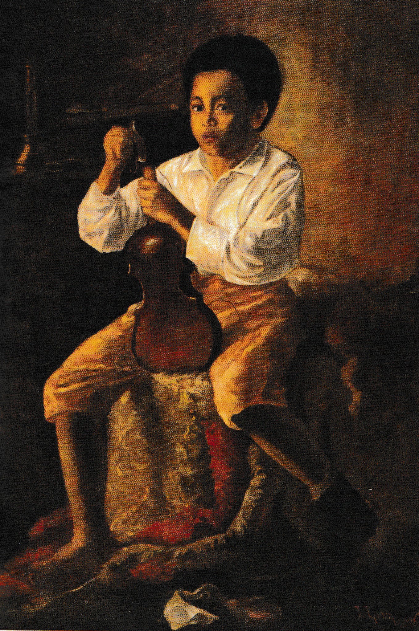 Le Violoniste — Juan Luna, vers 1885, Huile sur toile