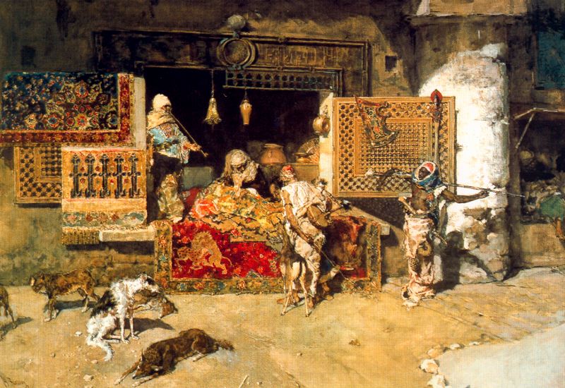 Le vendeur de tapisserie - Mariano Fortuny Marsal