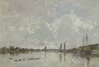 Reproduction du tableau « Environs du Faou - Eugène Boudin » par Alpha Reproduction en peinture à l’huile