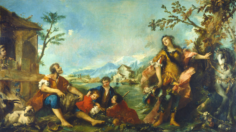 Erminia och herdarna - Francesco Guardi