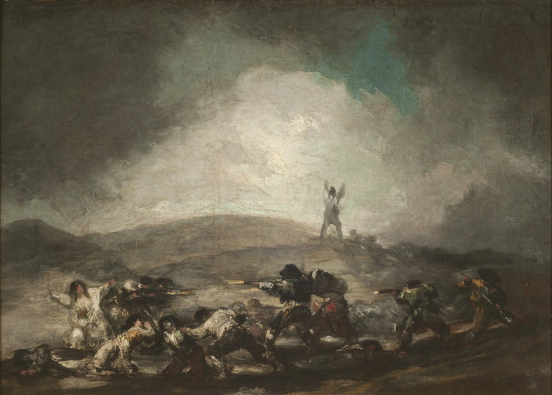 Krigsscen - Francisco de Goya