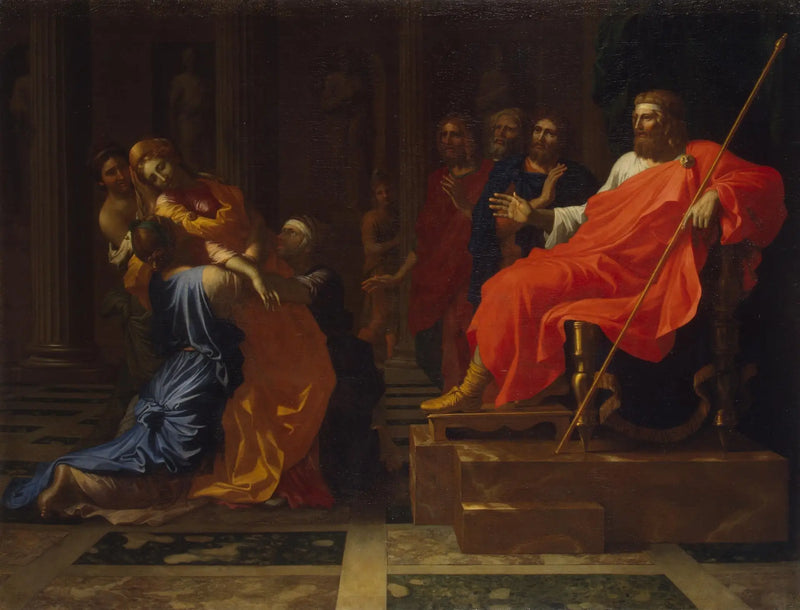 Esther framför Assuérus - Nicolas Poussin