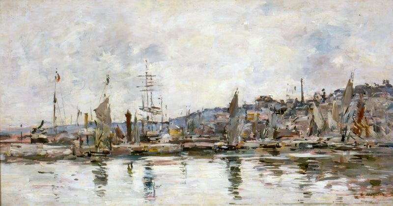 Honfleurhamnen - Eugène Boudin