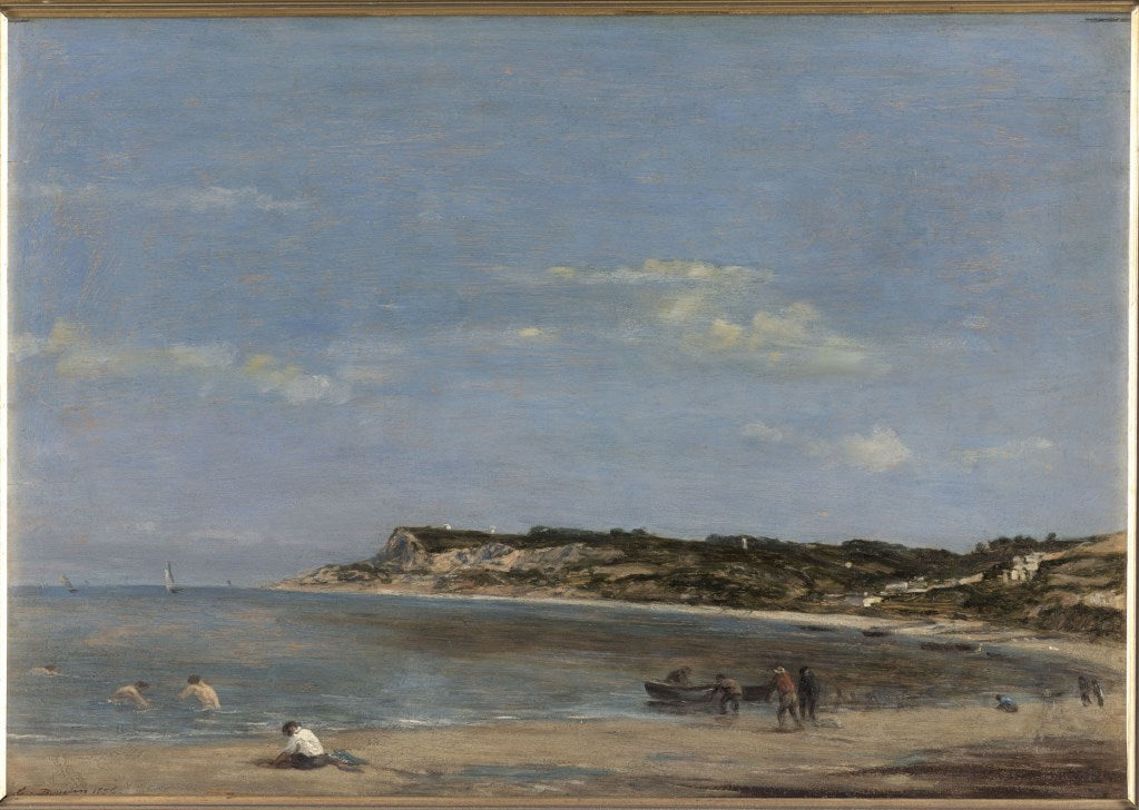 Reproduction du tableau « Marine, rivage normand - Eugène Boudin » par Alpha Reproduction en peinture à l’huile