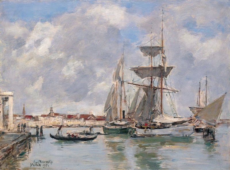 Venedig. Stora kanalen - Eugène Boudin