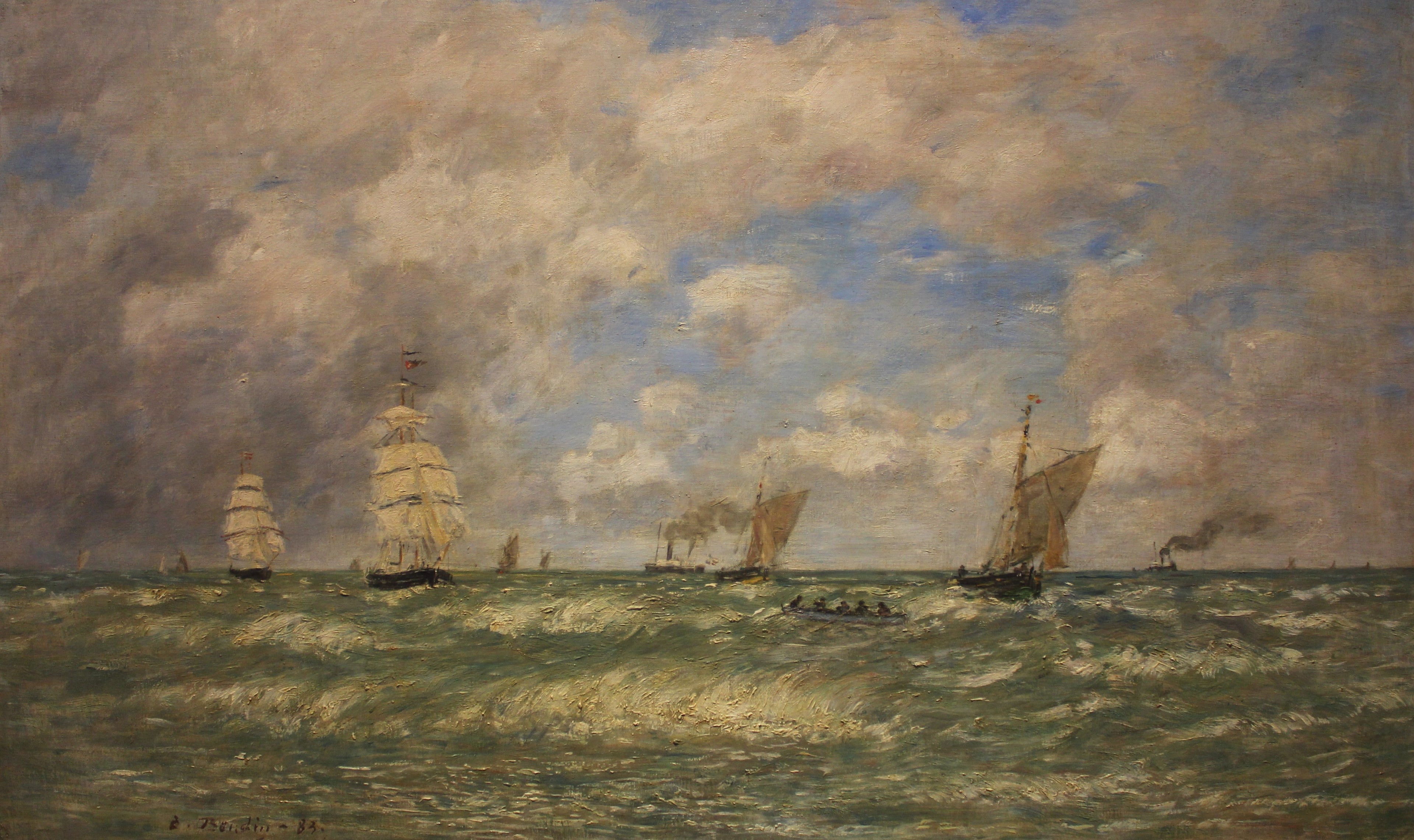 Reproduction du tableau « Marin - Eugène Boudin » par Alpha Reproduction en peinture à l’huile