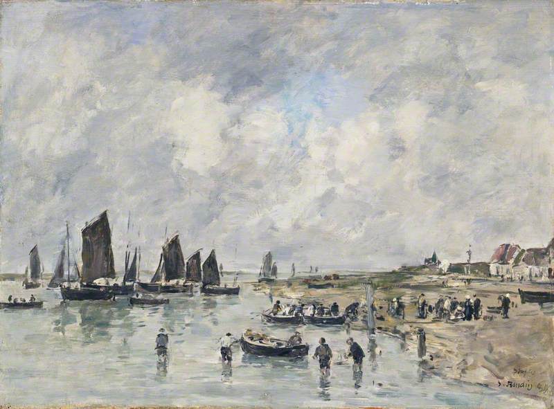 Reproduction du tableau « Étaples - Eugène Boudin » par Alpha Reproduction en peinture à l’huile