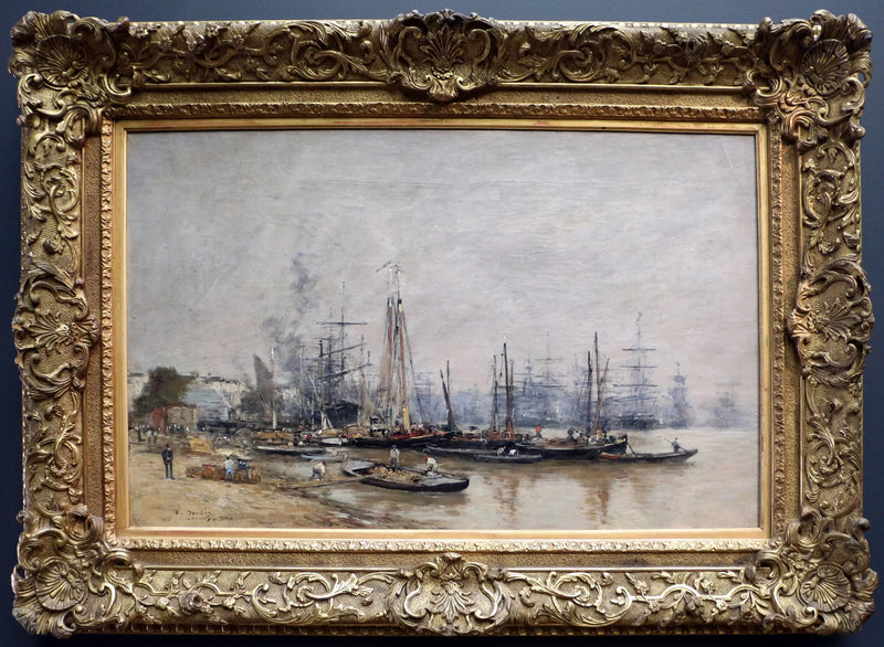 Bordeaux hamn - Eugène Boudin