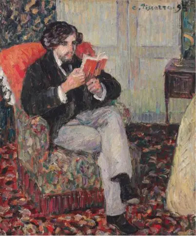 Félix Pissarro läser - Camille Pissarro