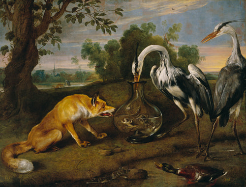 La fable du renard et du héron - Frans Snyders