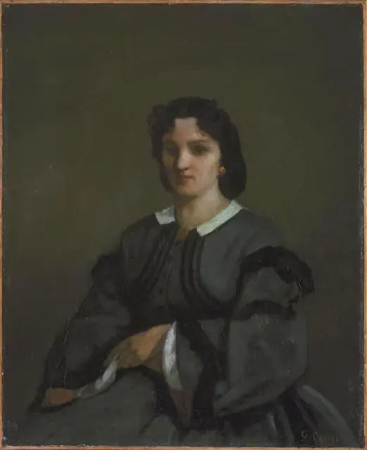 Kvinna med handskar - Gustave Courbet