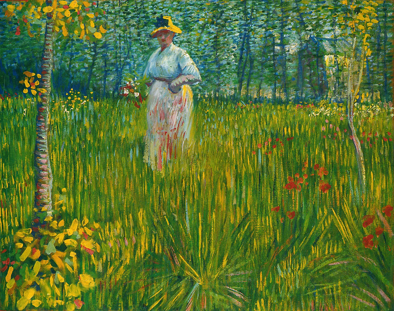 Kvinna i en trädgård - Vincent van Gogh