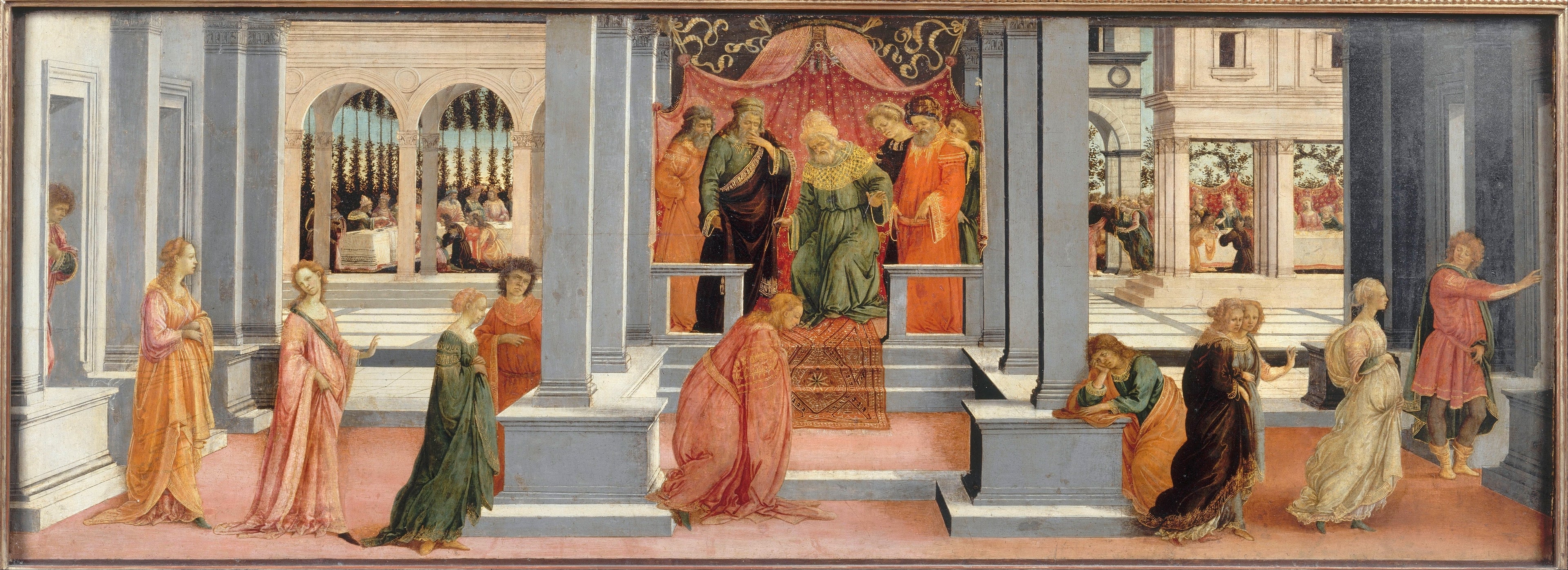 Esther utvald av Xerxes - Sandro Botticelli