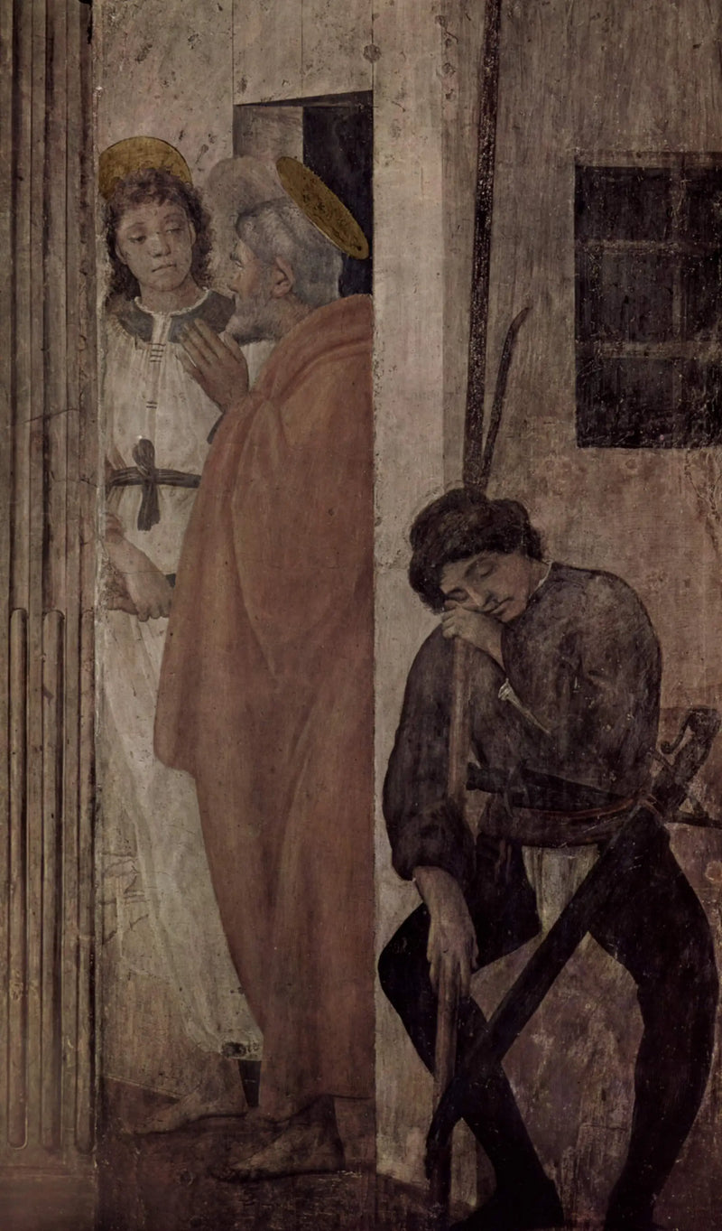Saint Pierre frigiven från fängelset - Filippino Lippi