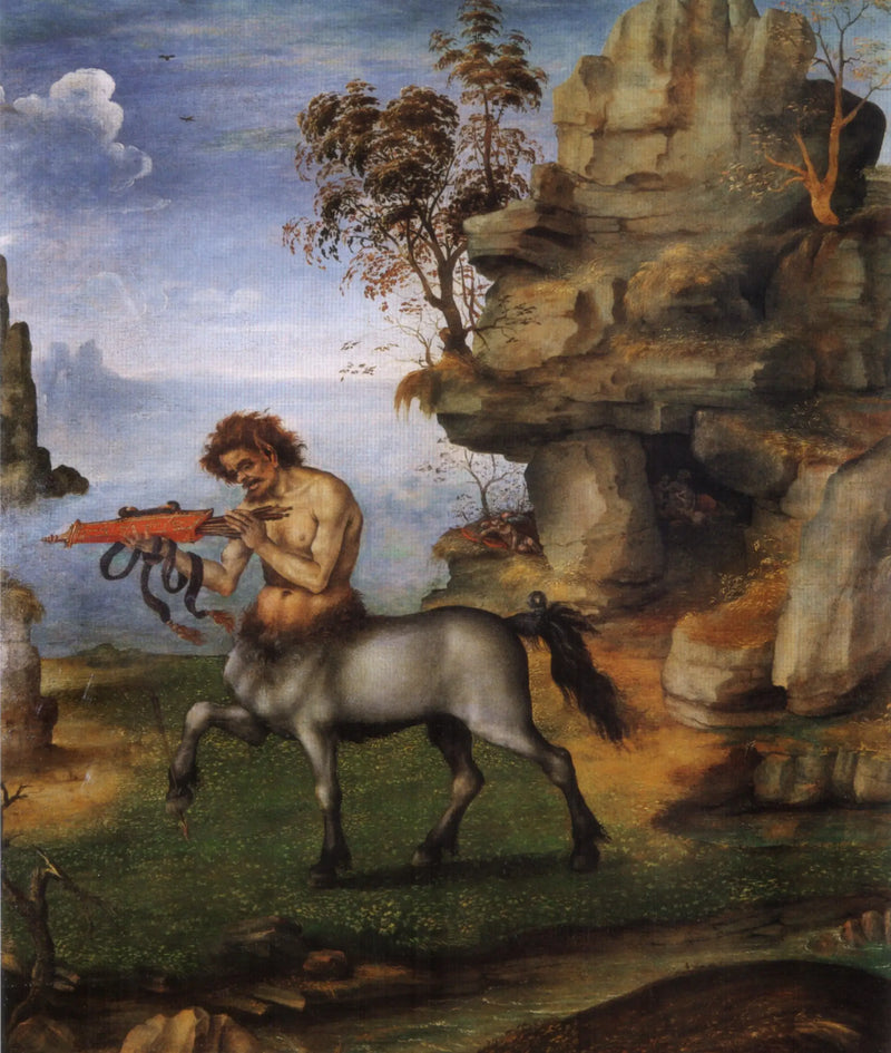 Den sårade centauren (baksida: Venus födelse?) - Filippino Lippi