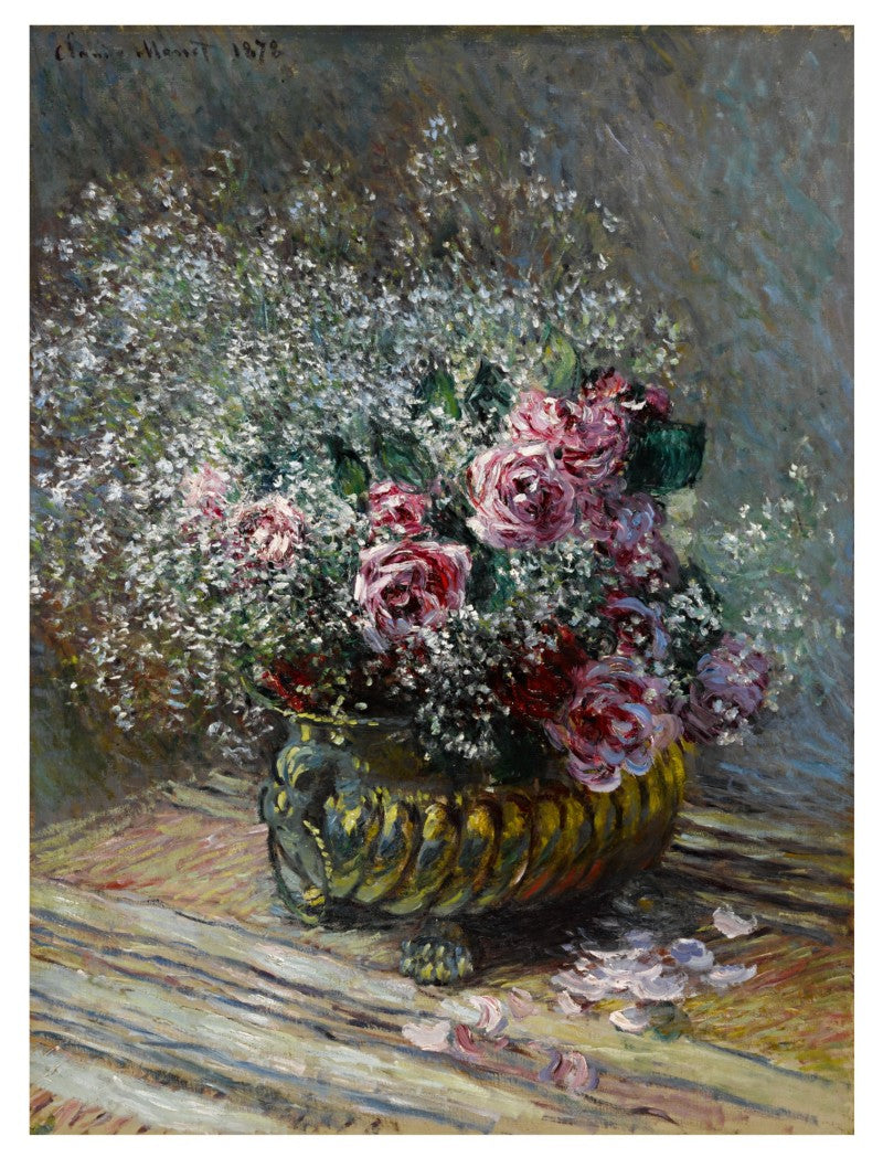Fleurs dans un pot (Roses et brouillard) – Claude Monet