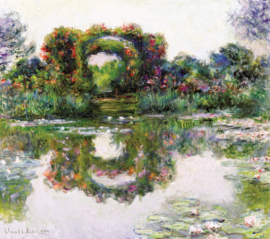 Blommande bågar, Giverny – Monet 1913
