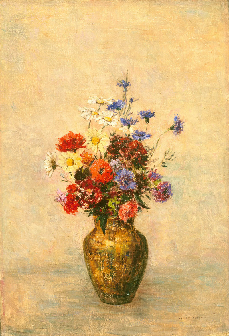 Blommor i en vas - Odilon Redon