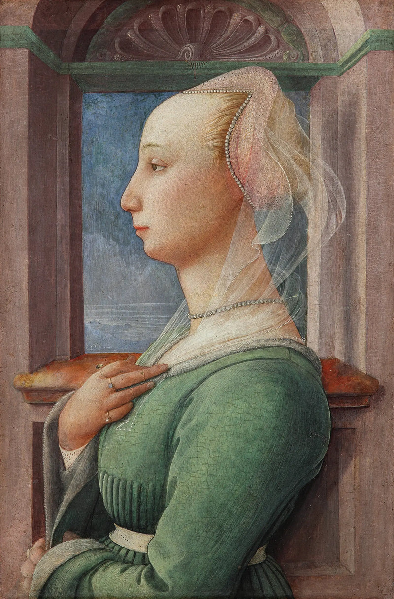 Porträtt av kvinna - Fra Filippo Lippi