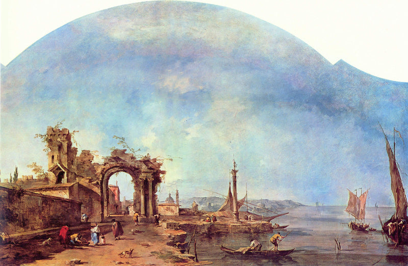 Fantastisk landskap - Francesco Guardi