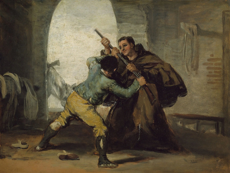 Broder Pedro rycker pistolen från El Maragato - Francisco de Goya