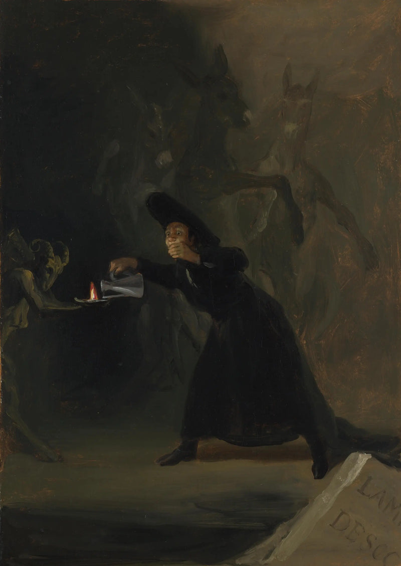 Djävulens lampa - Francisco de Goya
