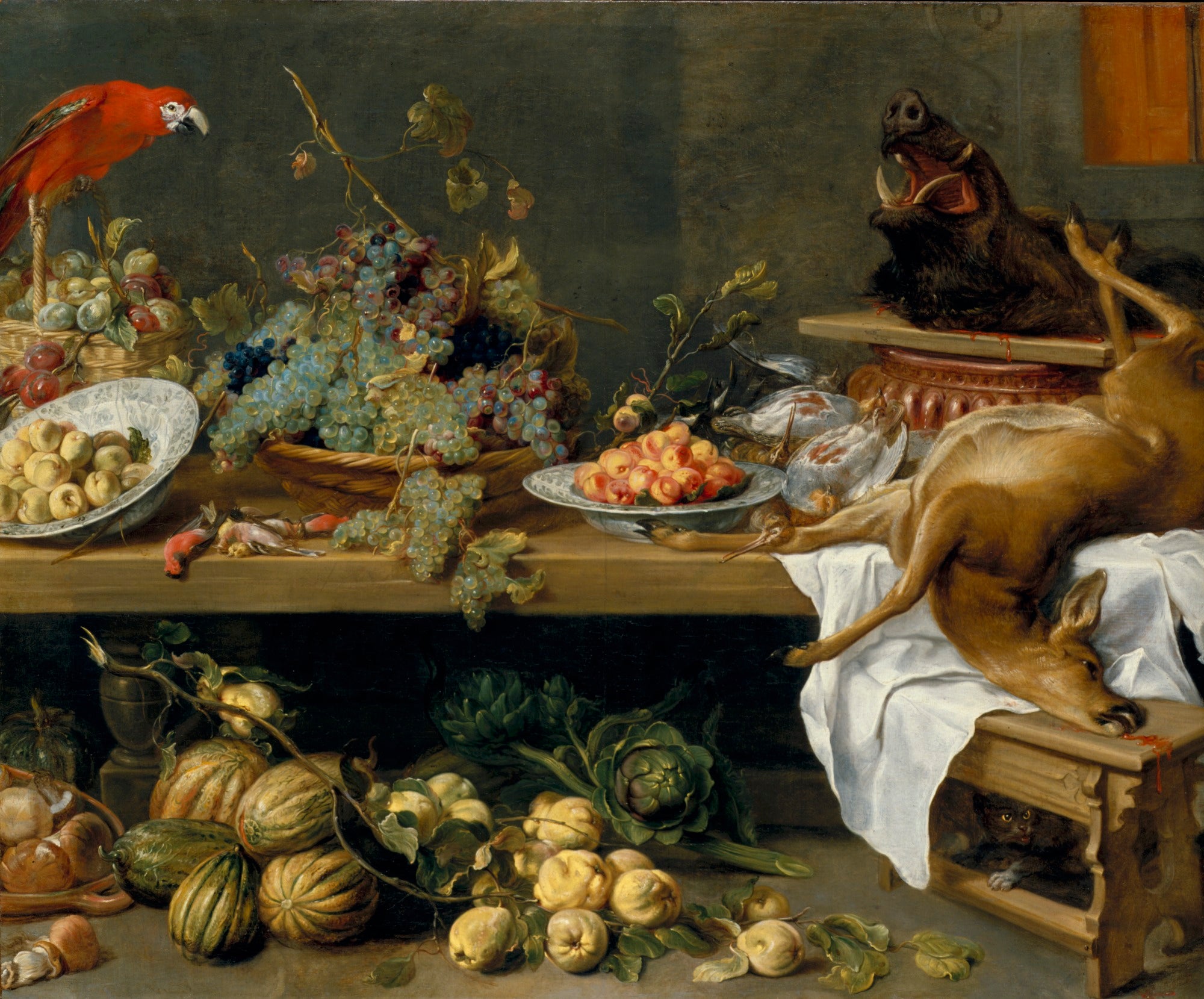 Nature morte aux fruits, légumes et gibier mort - Frans Snyders