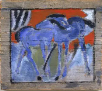 Blå föl - Franz Marc