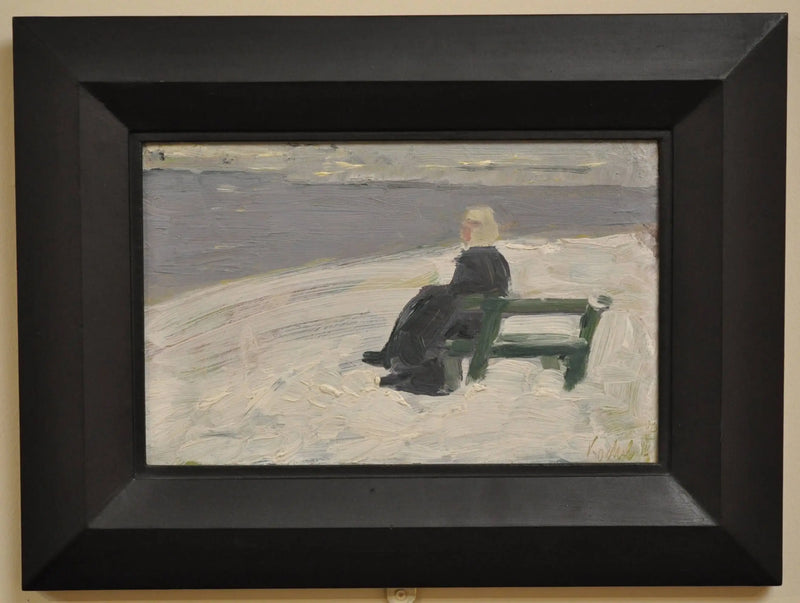 Kvinna i ett vinterlandskap - Franz Marc