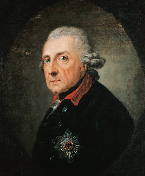 Reproduction du tableau « Portrait de Frédéric II le Grand, roi de Prusse – Anton Graff » par Alpha Reproduction en peinture à l’huile