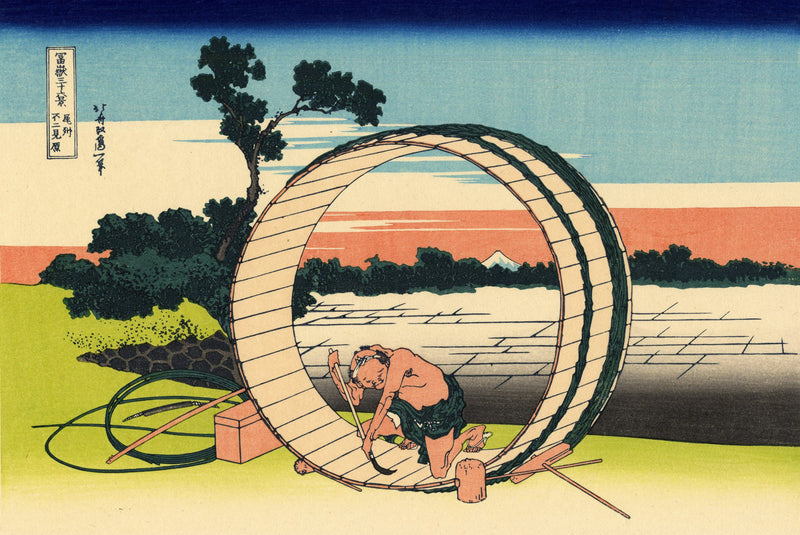 Le Fuji vu de la province d’Owari - Katsushika Hokusai