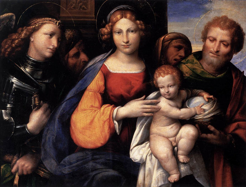 Vierge à l'Enfant avec des saints - Benvenuto Tisi