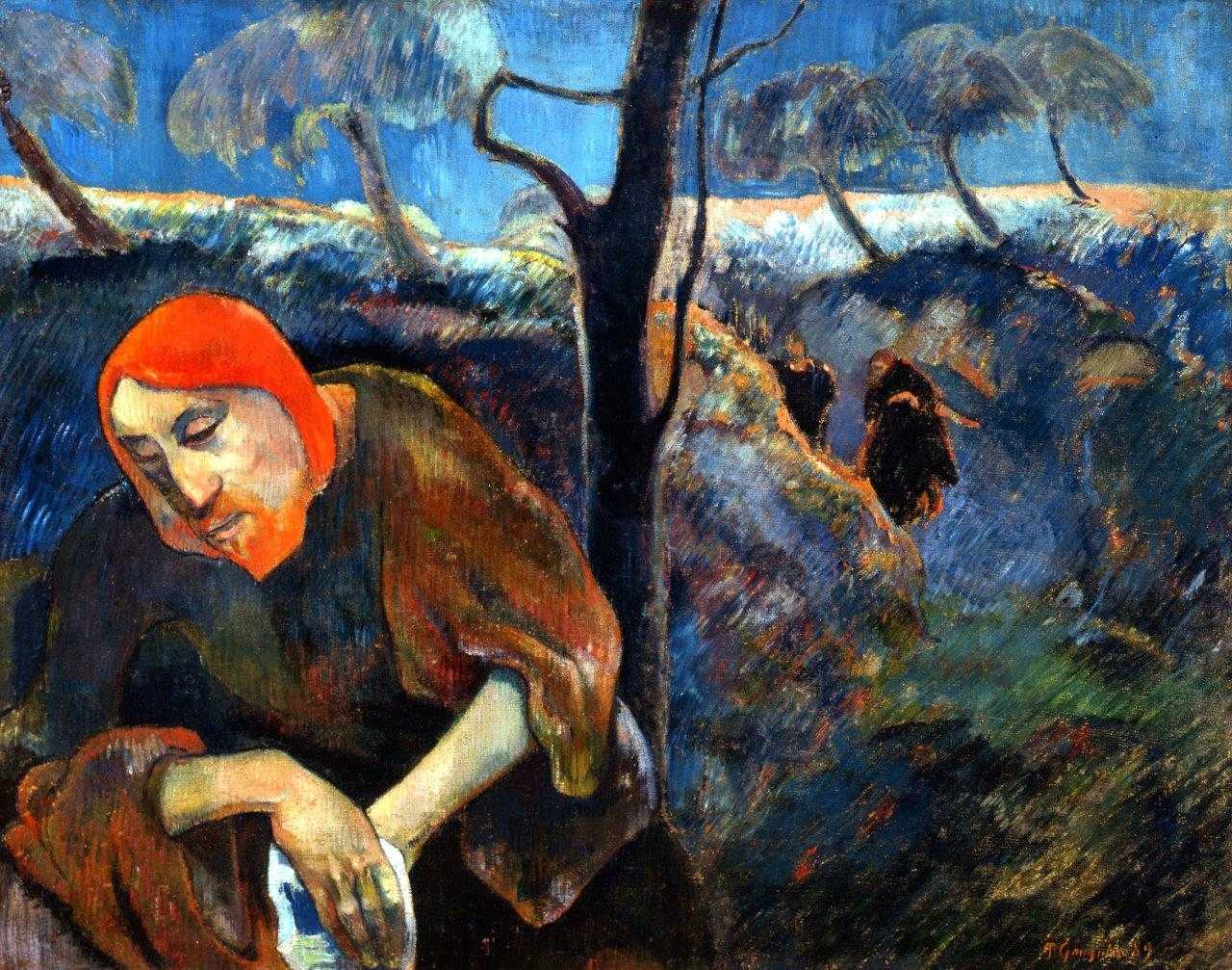 Kristus i Olivträdgården - Paul Gauguin