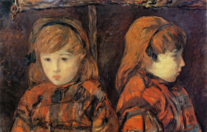 Dubbelporträtt av en liten flicka - Paul Gauguin