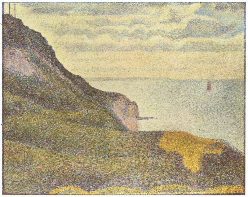 Marinlandskap i Port-en-Bessin, Normandie - Georges Seurat
