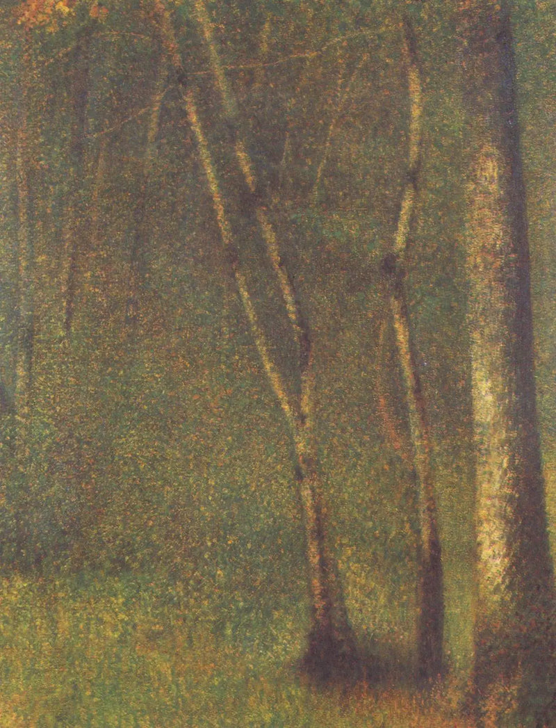 Skogsglänta i Pontaubert - Georges Seurat