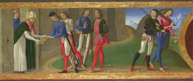 En legend om helgonen Juste och Clément av Volterra - Domenico Ghirlandaio