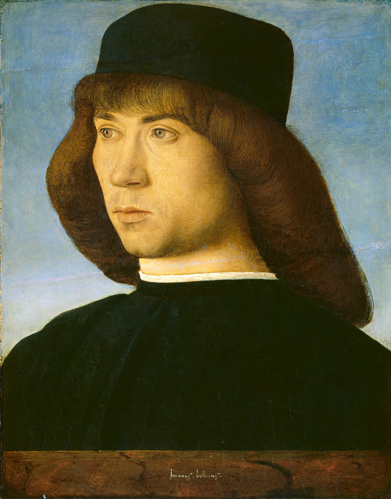 Porträtt av en ung man - Giovanni Bellini