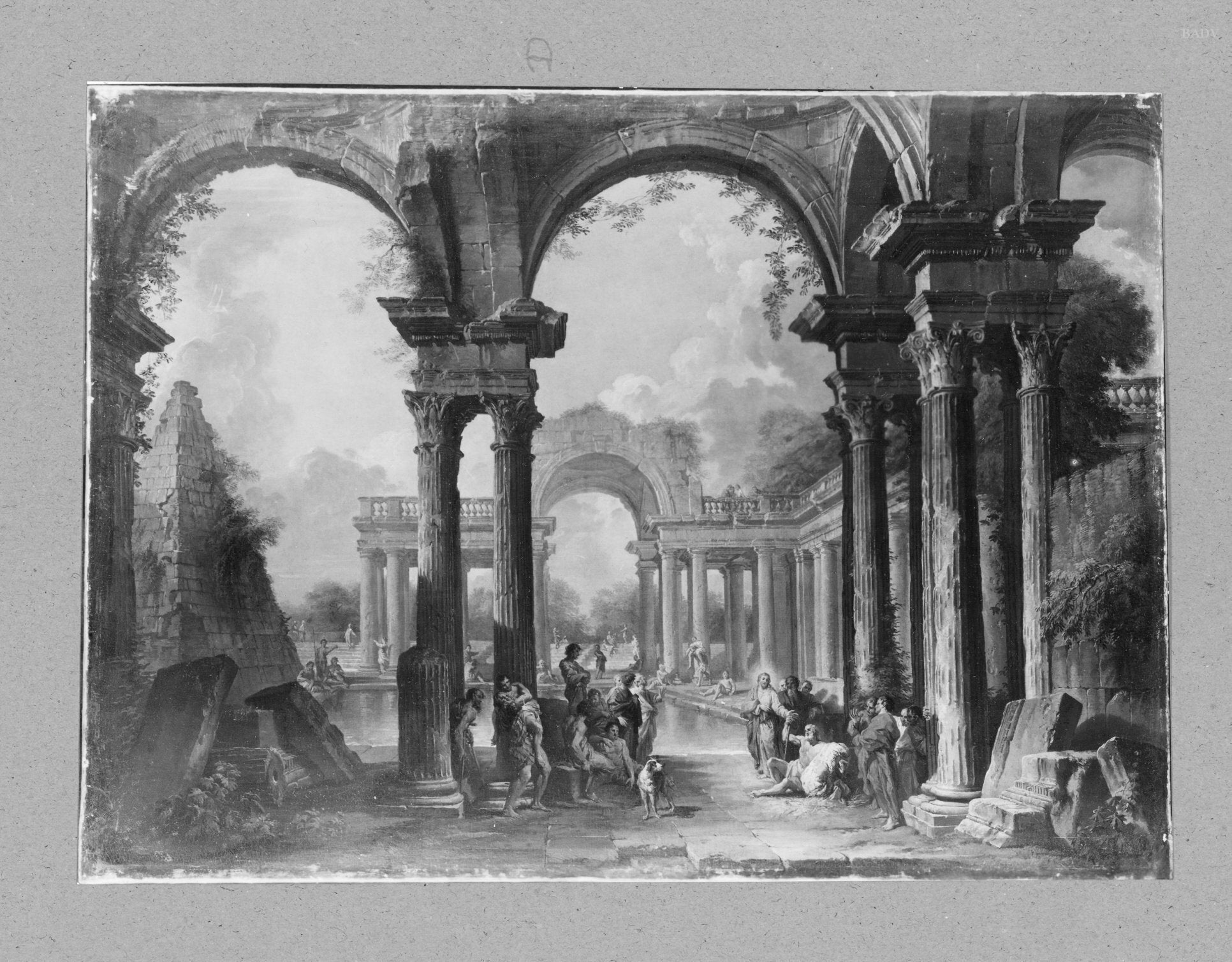 Architecture du Sud avec le Christ et le Boiteux - Giovanni Paolo Panini