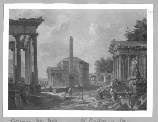 Architecture romaine + figures - Giovanni Paolo Panini